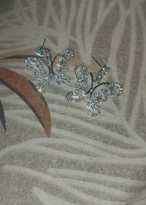 Sparkling Butterfly Earrings