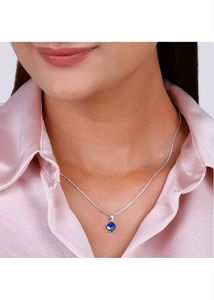 Giva 925 Silver Mystic Prism Pendant And Chain