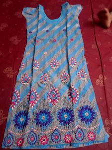 Cotton Striched Dress, Size 30, Its A New