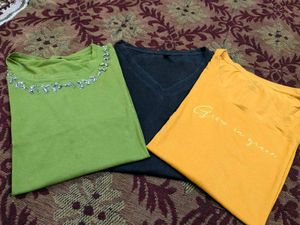 3 T Shirt Only At 150 Rs  For Women