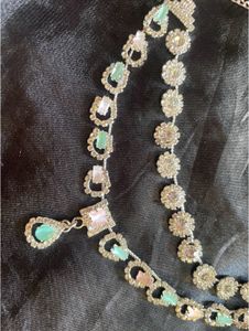 Rhinestone Double Layer Choker