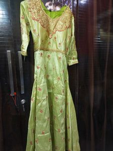 Green Peaded Kurta