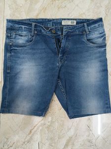 MUFTI Blue Denim Shorts