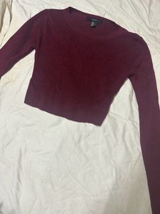 Forever21 Maroon Crop top