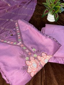 Chanderi Silk Heavy Suit Set