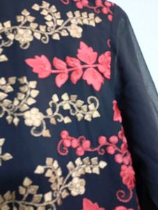 Sequin And Thread Embroidery Suit