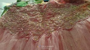 Peach Colour Lahenga