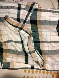 Corduroy Plaid Semi Winter Shirt