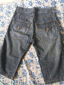 COMBO OF Vintage Wash Jeans AND KNEE PANT