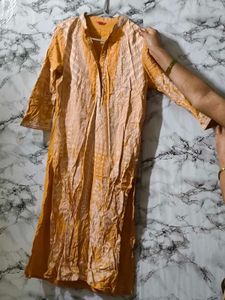 Stylish Yellow &amp; White Kurta