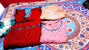 Combo 3nighty 1saree Blouse 3tops