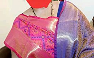 best quality heavy silk patola saree with blouse 34 and it&#39;s alterlable till 38