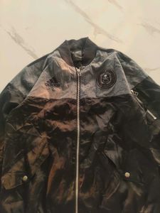 ADIDAS ZIPPER UPPER JACKET BLACK