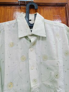 🇳🇿💫♥️ Elegant Green Patterned Shirt