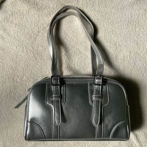 Trendy Metallic Silver Bag