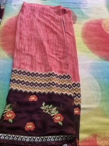 Elegant Embroidered Saree