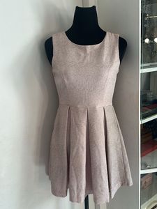 Forever 21 blush metallic Skater Dress