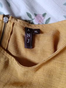 Mustard Sleeveless Top