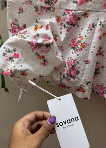 Floral Ruffle Sleeve Top