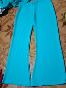Flared Blue Pants