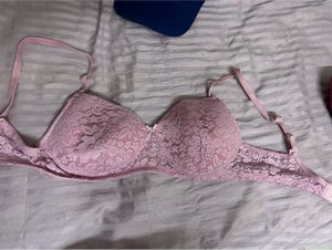 Zudio Pink Lace Bra- Back Closure- Used Once