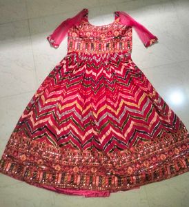 Pink Embroidered Gown