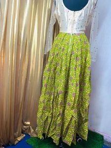 Unique Green Patterned Dress