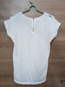 Floral Print High-low Top