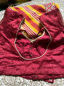 Elegant Striped Saree