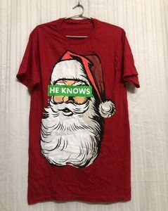 Red Short Sleeve Printed T Shirt