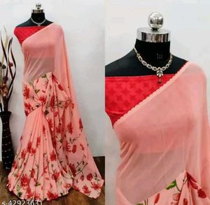 Floral Print Saree