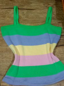 Striped Knit Tank Top