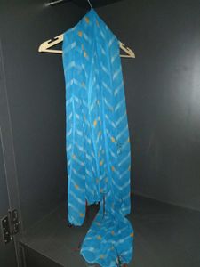 Blue Striped Dupatta