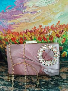 Elegant Pink Evening Clutch New 10/10