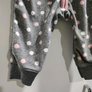 Fleece Romper For Baby Girl