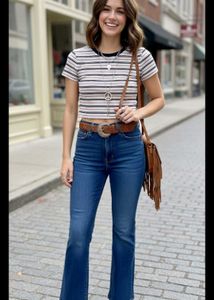 Stylish Striped Crop Top