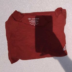 Adidas Red Long Sleeve Tee