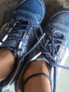 Combo Both Shoes Black And  Blue