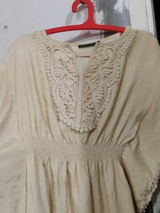 Elegant Beige Lace Top