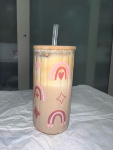 Brown Rainbow Glass Tumbler