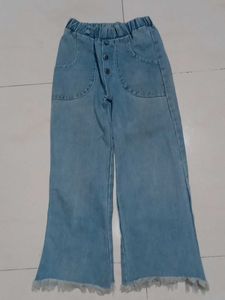 Cute Denim Palazzo Pants