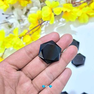 Black Obsidian Star of David Crystal