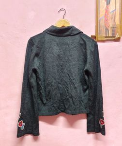 Grey Woolen Sweater/ Jacket/ Overcoat Women&#39;s