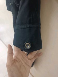 Elegant Black coat Dress with Belt