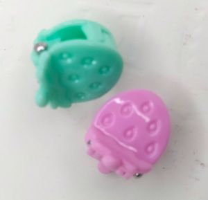 Mini Hair Claw Straberry Design 10 Pcs