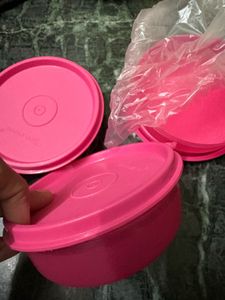 Tupperware Pink boxes (Set of 3)
