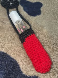 Crochet Lip Gloss Holder Keychain