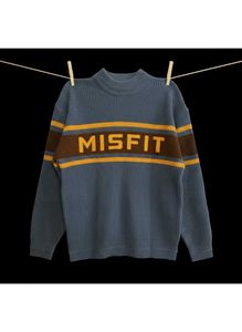 Sculptor Misfit Blue Striped Sweater