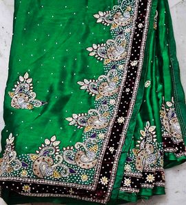 Very Beautiful Heavy Work 😍 Saree