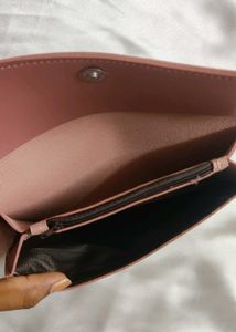 Trendy Pink Wallet with Pom-Pom Charm – Like New